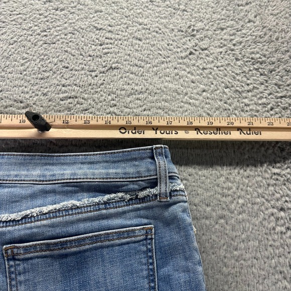 Chico's So Slimming Jeans Womens 14 Cotton Denim Cropped Straight Faded Slim Fit - Picture 8 of 11